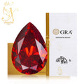 Xingsial 4x6mm 9x13mm Multiple Color VVS1 0.5ct 5ct GRA Certificated Pear Cut Synthetic Diamond Gemstone Loose Moissanite Stone