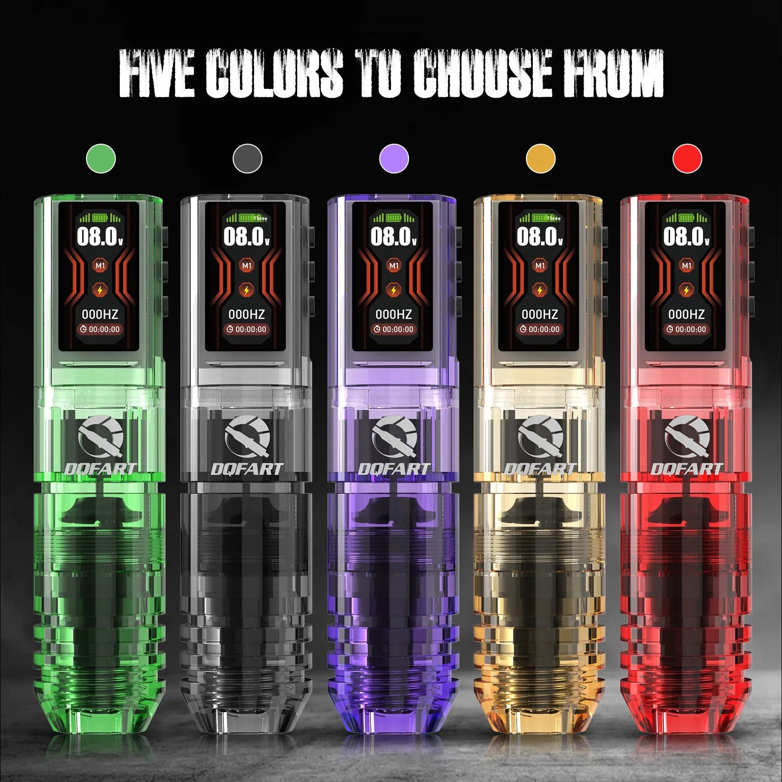 DQFART Cross-Border Bestseller Wireless Tattoo Kit Beginner-Friendly All-in-One Rechargeable Machine Outlining Shading Model