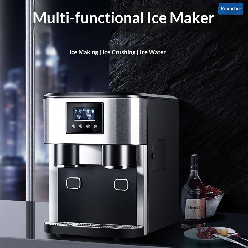 Hengyang Ice Maker 18kg Desktop Small Household Commercial Use Crushed Ice All-in-one Model ZBS-15 220V/110V Manual Water Adding