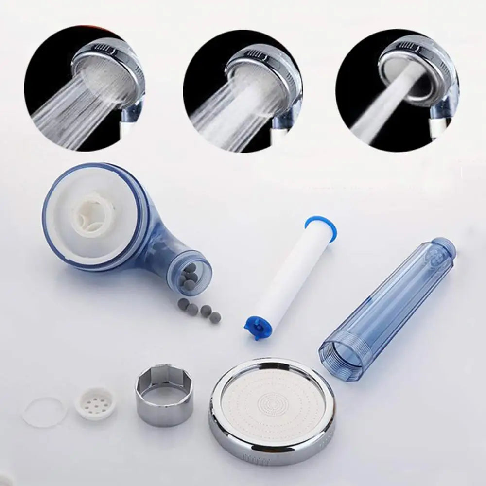 High Quality Bath PP Sediment Cartridge Filtered Shower Head High Pressure Filter Shower Head Rainfall Spa Shower Nozzle