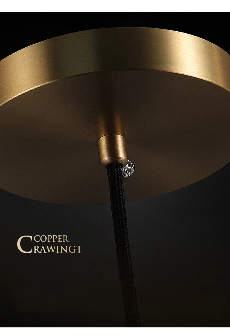 Modern light luxury drop pendant lamp simple creative restaurant bar bedside crystal pendant light