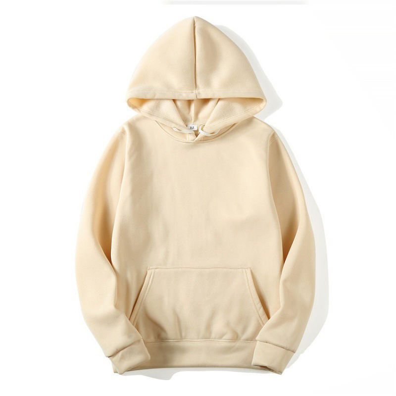 Blank Oversized Streetwear Custom logo Pullover Hoodie Men's 100% Cotton Thick Heavy High Quality