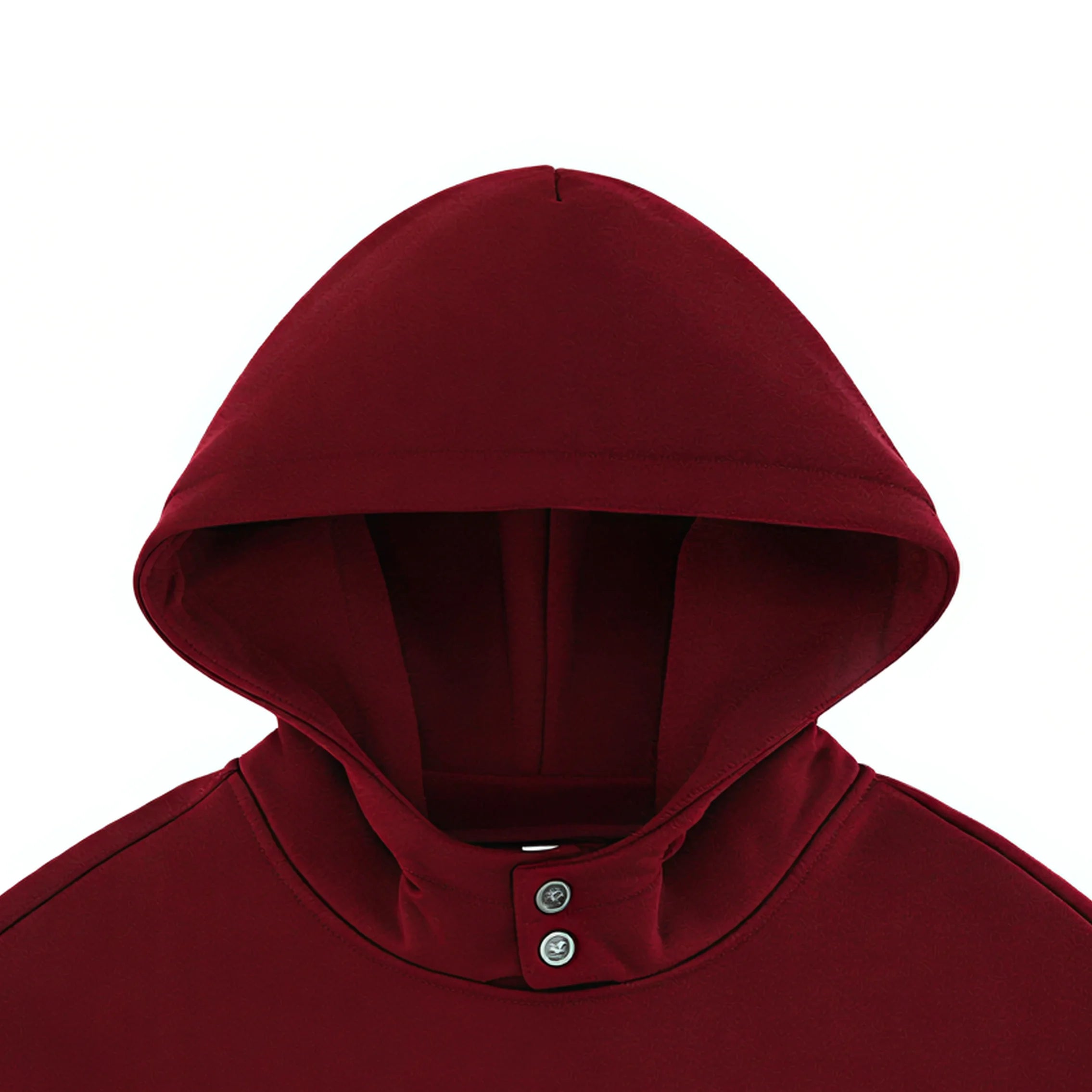 Double Button Closure Hood Drop Shoulder Cotton Blend Casual Top Quality Men's Custom Designer Oversized Hoodie