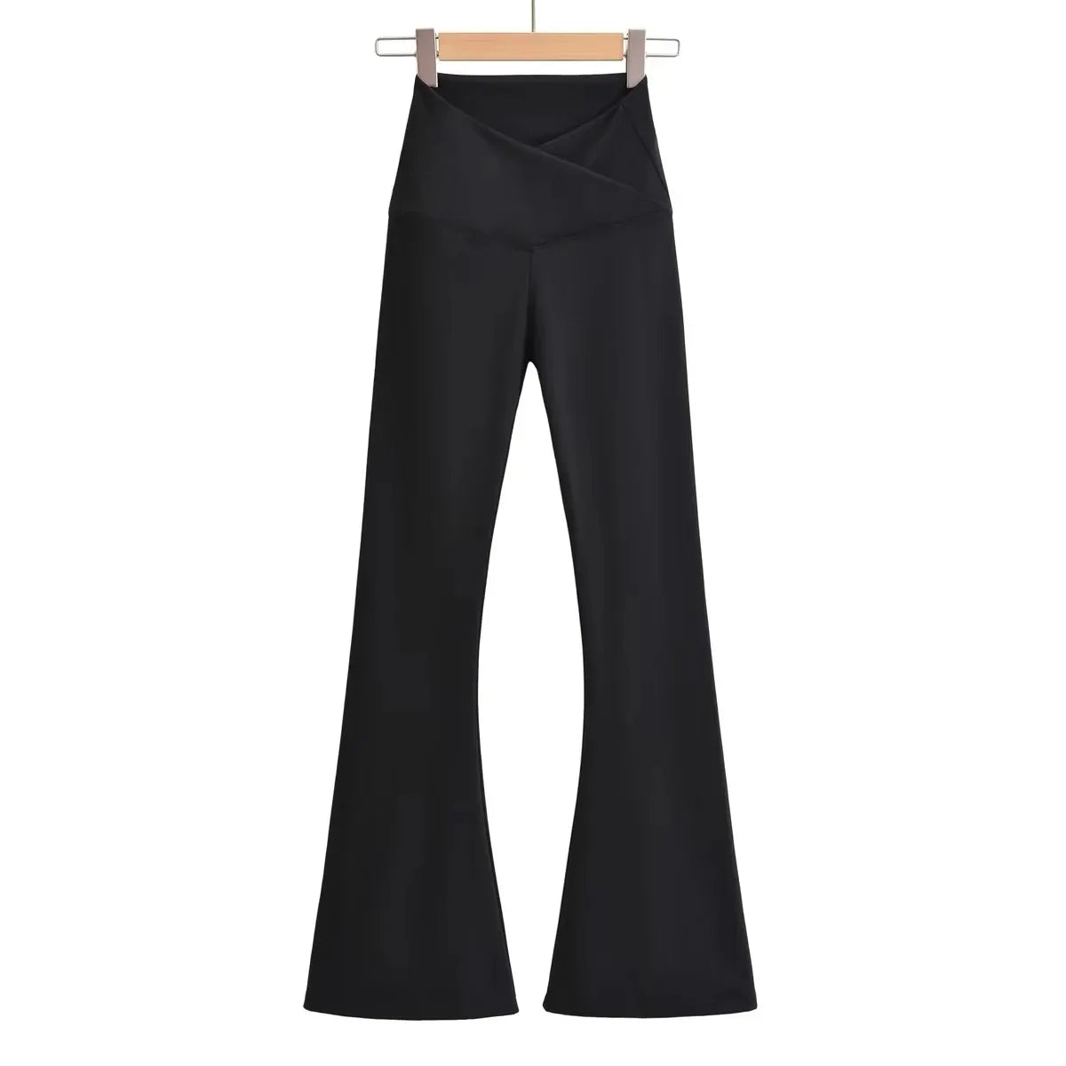 Women V Cut Stretchy Thick Comfortable Soft Quick Dry Fleece Yoga Pants