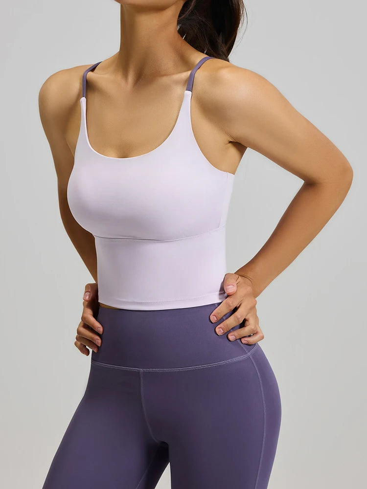 Custom Logo Women's Activewear Set Shock Proof Blocking Color Bra 4-way Stretch High Waisted Yoga Set Fitness Workout Clothing