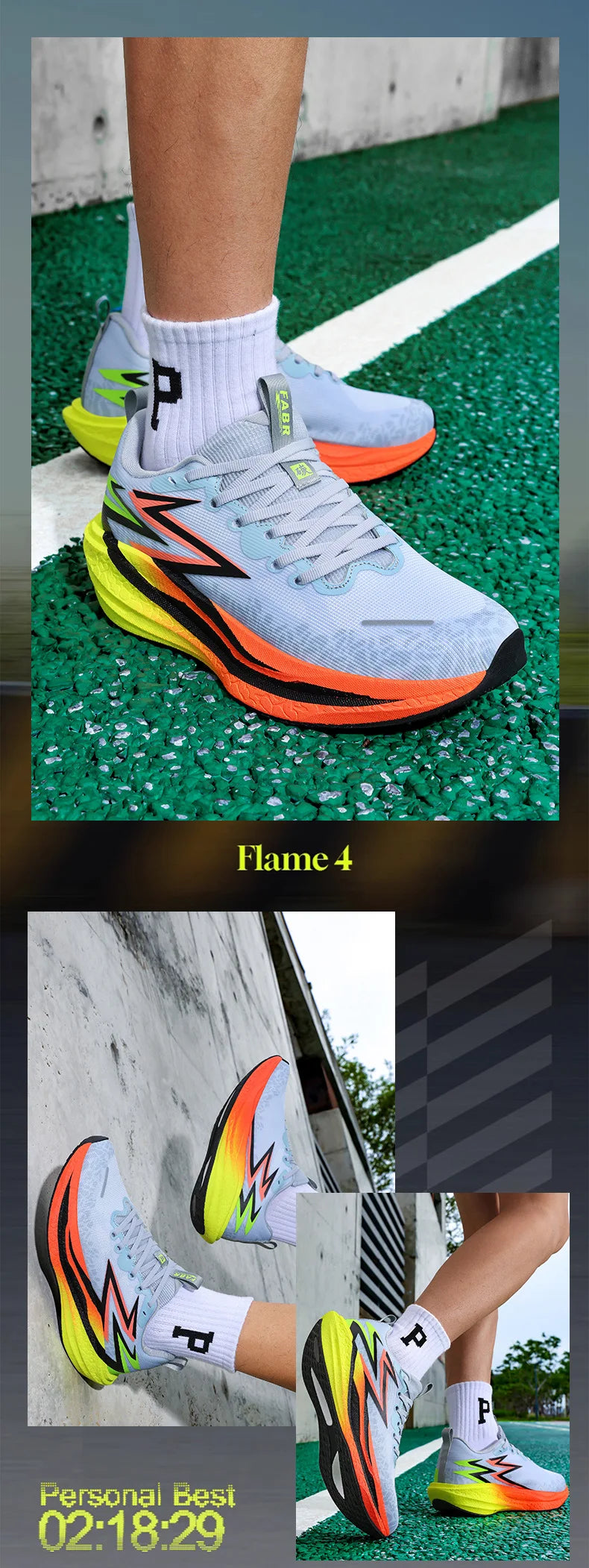 New Pointed Running Shoes Marathon Casual Sports Breathable Mesh Lightweight Lace-Up Closure Unisex Summer Cushioning TPR