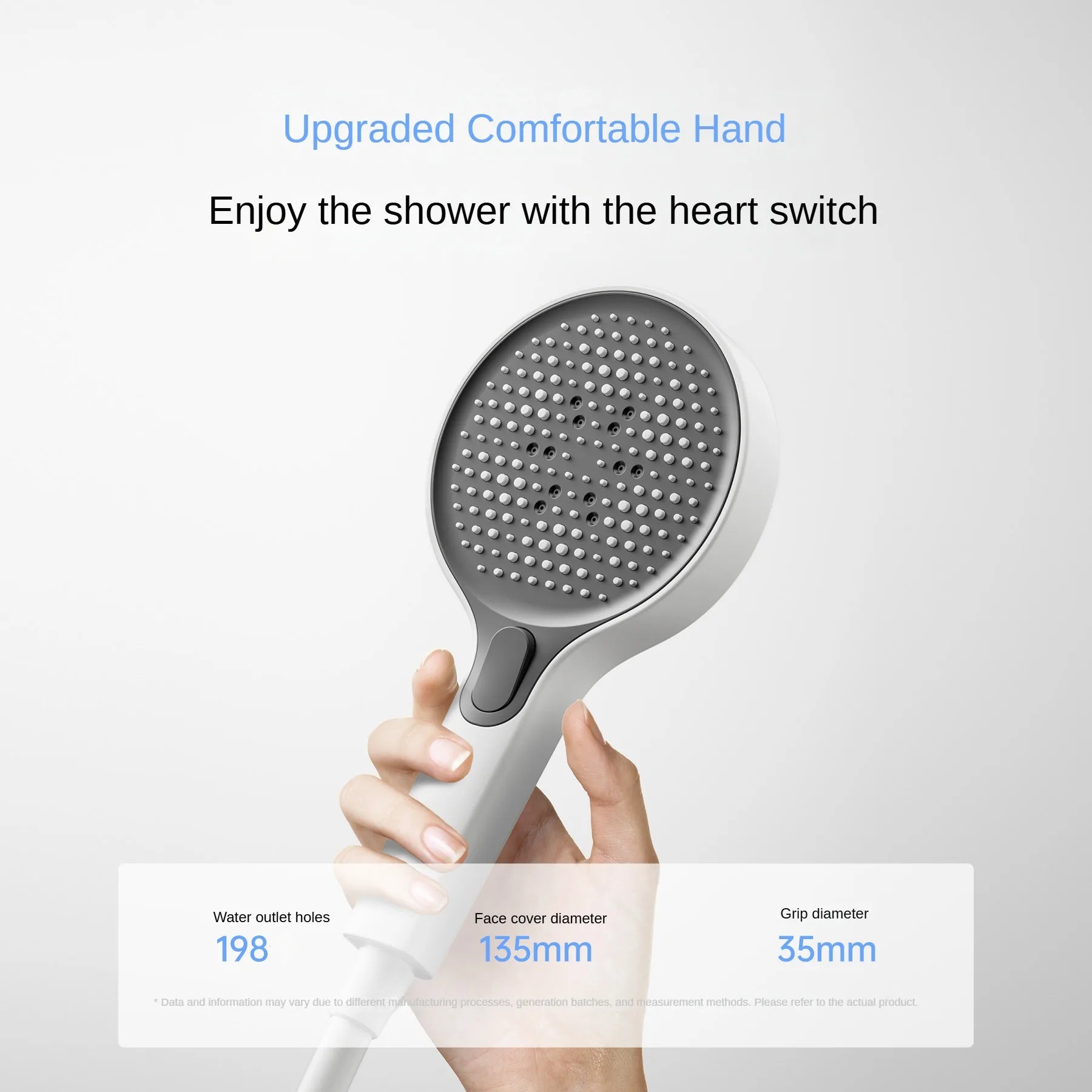 Luxury Four-Function Digital Display Shower Faucet Polished Round Style for Apartment and Hotel Massage and Jet Spray Pattern