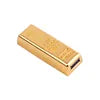 Original Chip Capacity Gold Bar Shaped Pen USB Flash Drive Golden Cle Usb Memory Stick Gold 64gb 32gb Pen Drive
