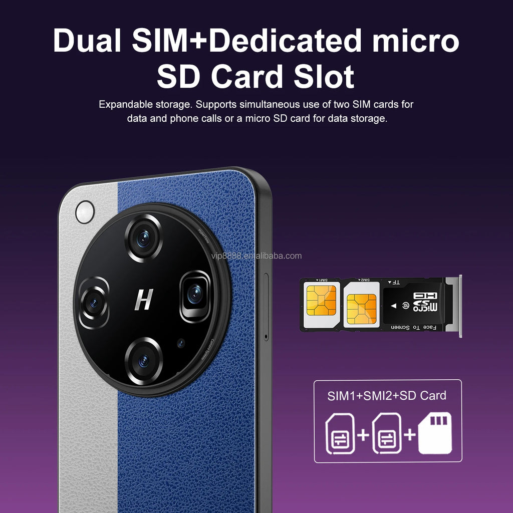 Real High Quality M15 Ultra Smartphone Android 15 5G Dual SIM Unlocked Version 7.3 Inch M15 ultra Mobile Phones