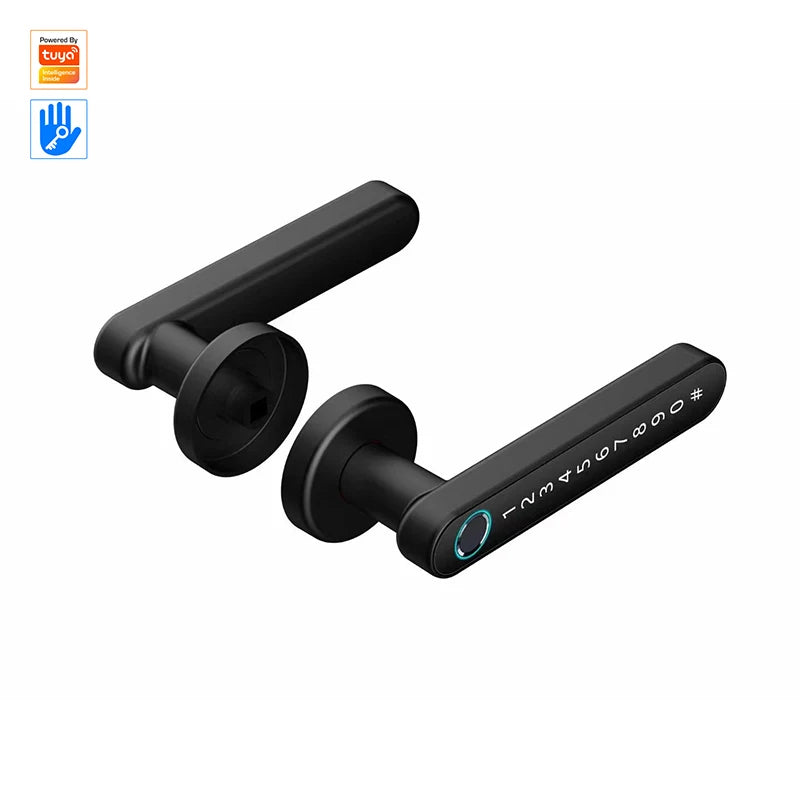 Quality Digital Door Lock Wood Door Rear Fingerprint Lock Smart Lock Front Door Waterproof Outdoor Cerraduras Inteligentes Ezvis
