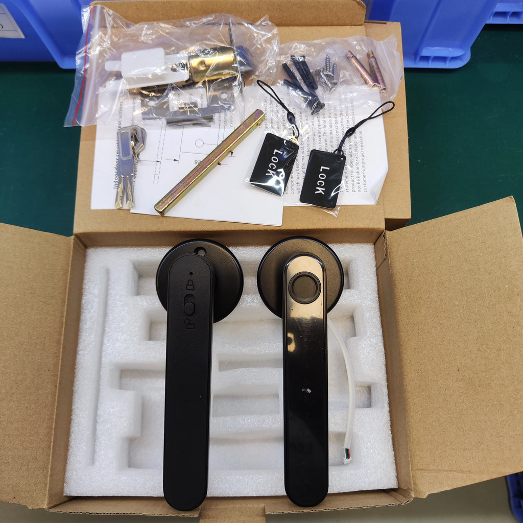 Quality Digital Door Lock Wood Door Rear Fingerprint Lock Smart Lock Front Door Waterproof Outdoor Cerraduras Inteligentes Ezvis