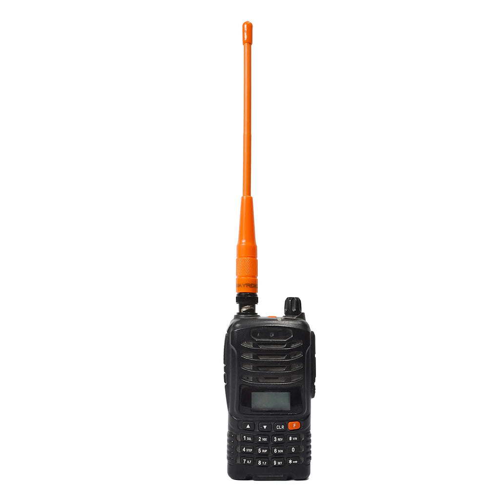 TWAYRDIO Dual Band Ham Flexible Whip Antenna BNC Connector, VHF UHF 144/430MHz Handheld Antenna with 20.5CM/8Inch Length