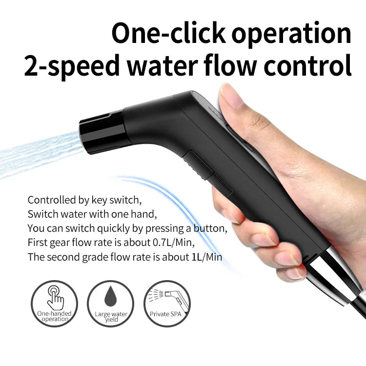 Bathroom Gadget Water Jet Spray Muslim Shower Electric Portable Bidet Sprayer with 2.3L Water tank for Toilet  & Outdoor Hiking