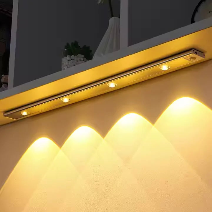 Type-C LED Motion Lamp Ultra-thin Under Cabinet Aluminum Bar Strip Kitchen Closet Lights Photographic Lighting