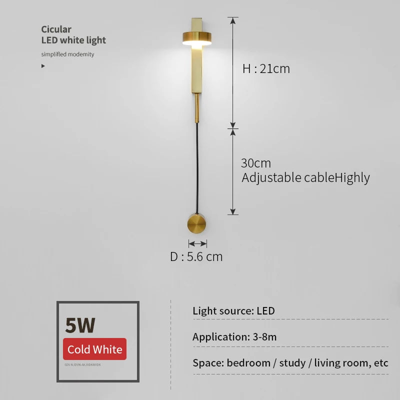 Modern Tv 2023 New Led Lamp Bedside Table Bedroom Lights for Living Room Decor Wall Indoor Lighting