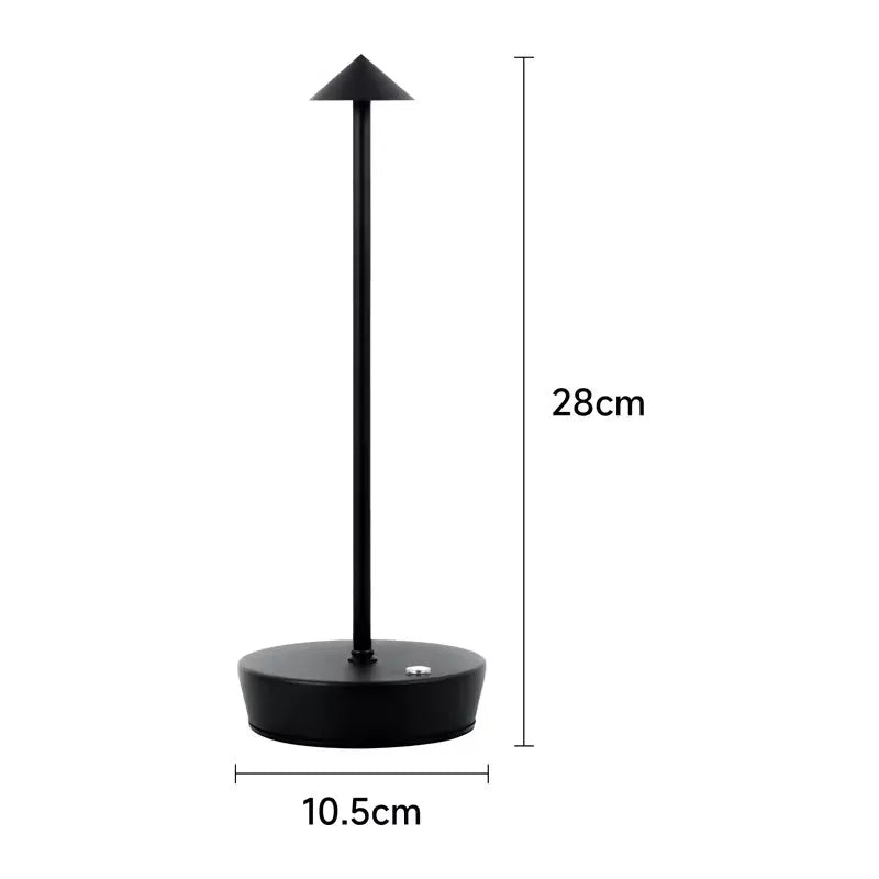 Rechargeable Cordless LED Table Lamp with Touch Control Dimmable & Eco-Friendly Modern Design for Bedroom Use