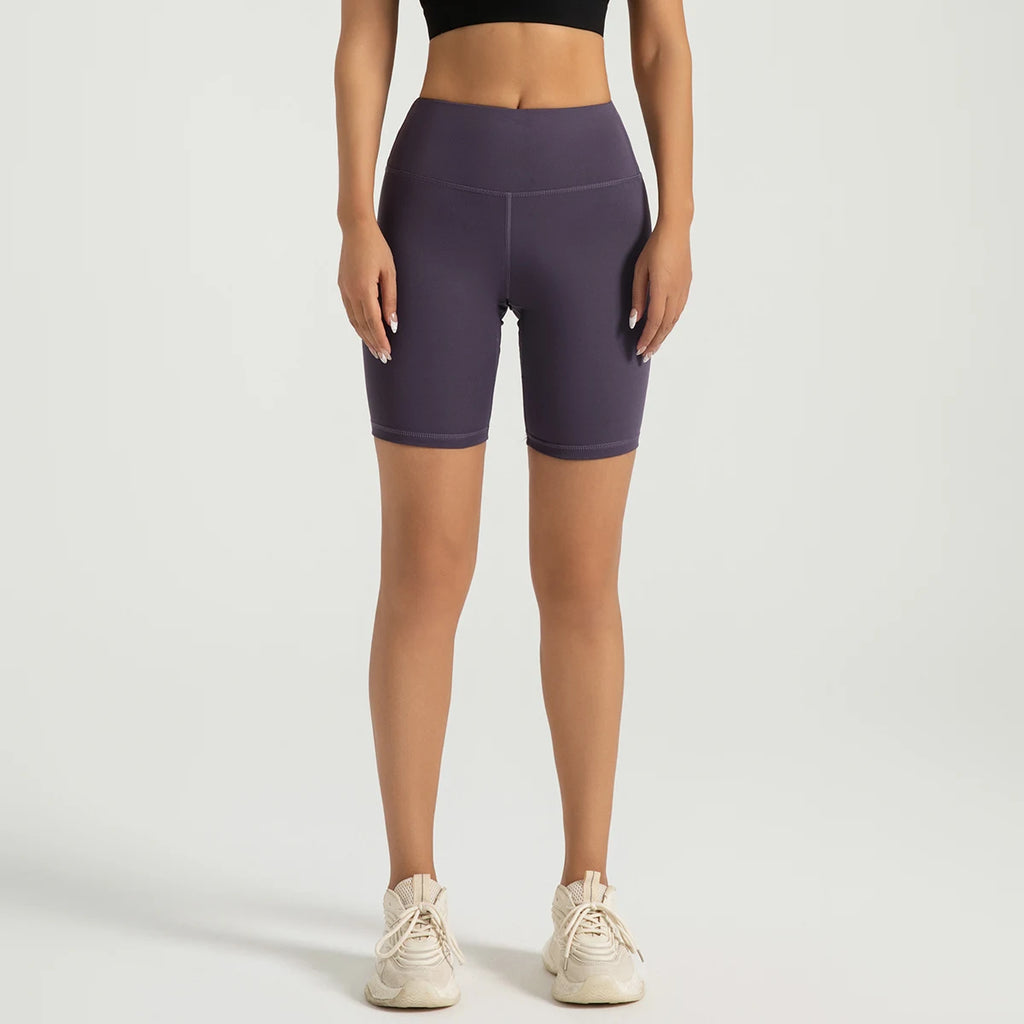Athletic Slim-Fit Sport Women Yoga Shorts Custom Logo Breathable Lightweight Black Outdoor for Yoga Outdoor sports
