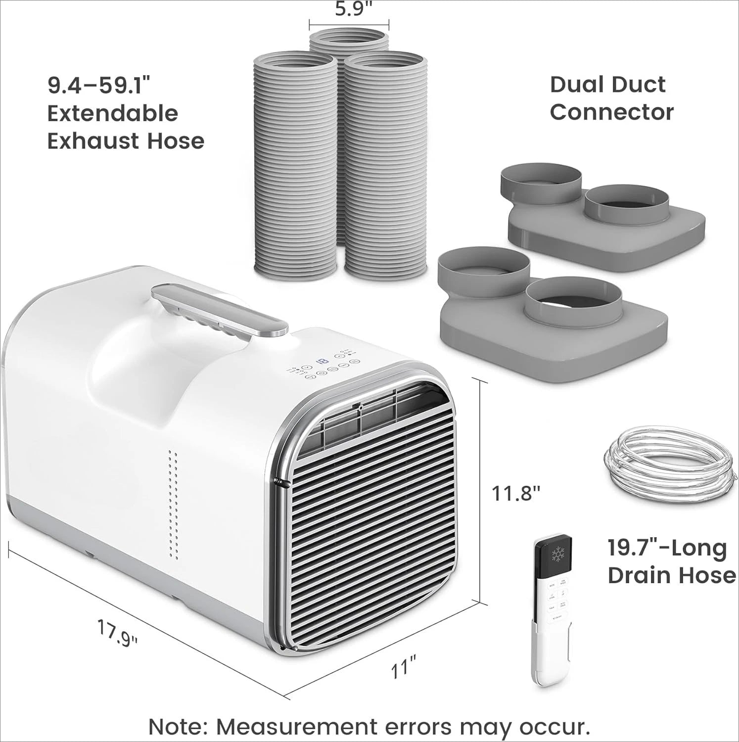 4500 BTU Portable Air Conditioner - Tent, Camping Air Conditioner Covers up to 130 Sq.Sleep in Compact 4-in-1 Portable AC Unit