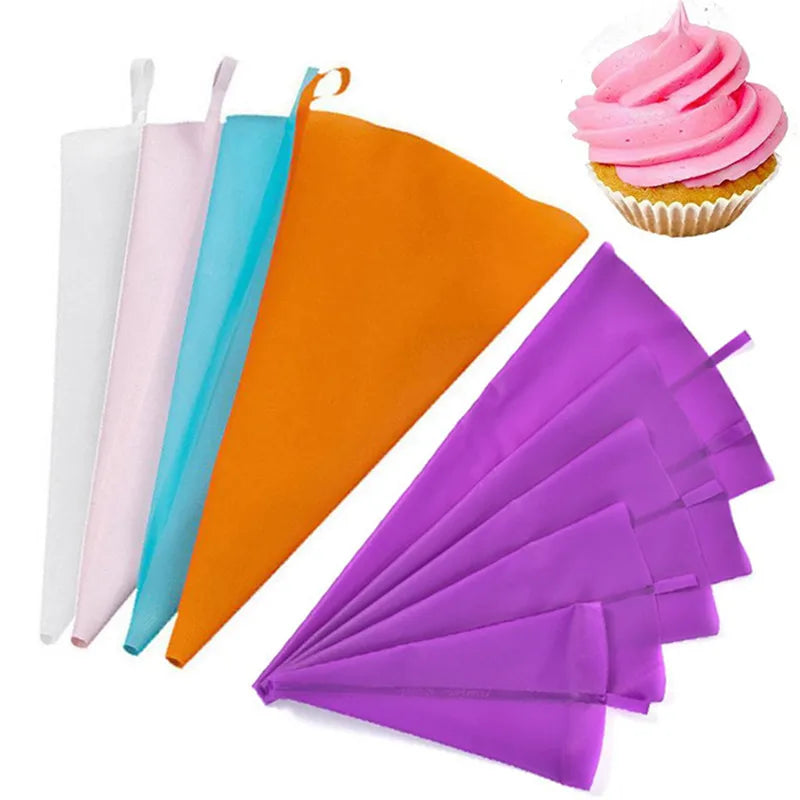 1Pcs Kitchen Gadgets Cream Pastry Bag Baking Accessories DIY Cake Decorating Food Grade Cream EVA Reusable Piping Bags