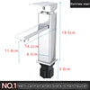 Square Modern Single Hole Single Handle Counter Top Water Sink Mixer Tap  Black  Bathroom Tall Wash Basin Faucet