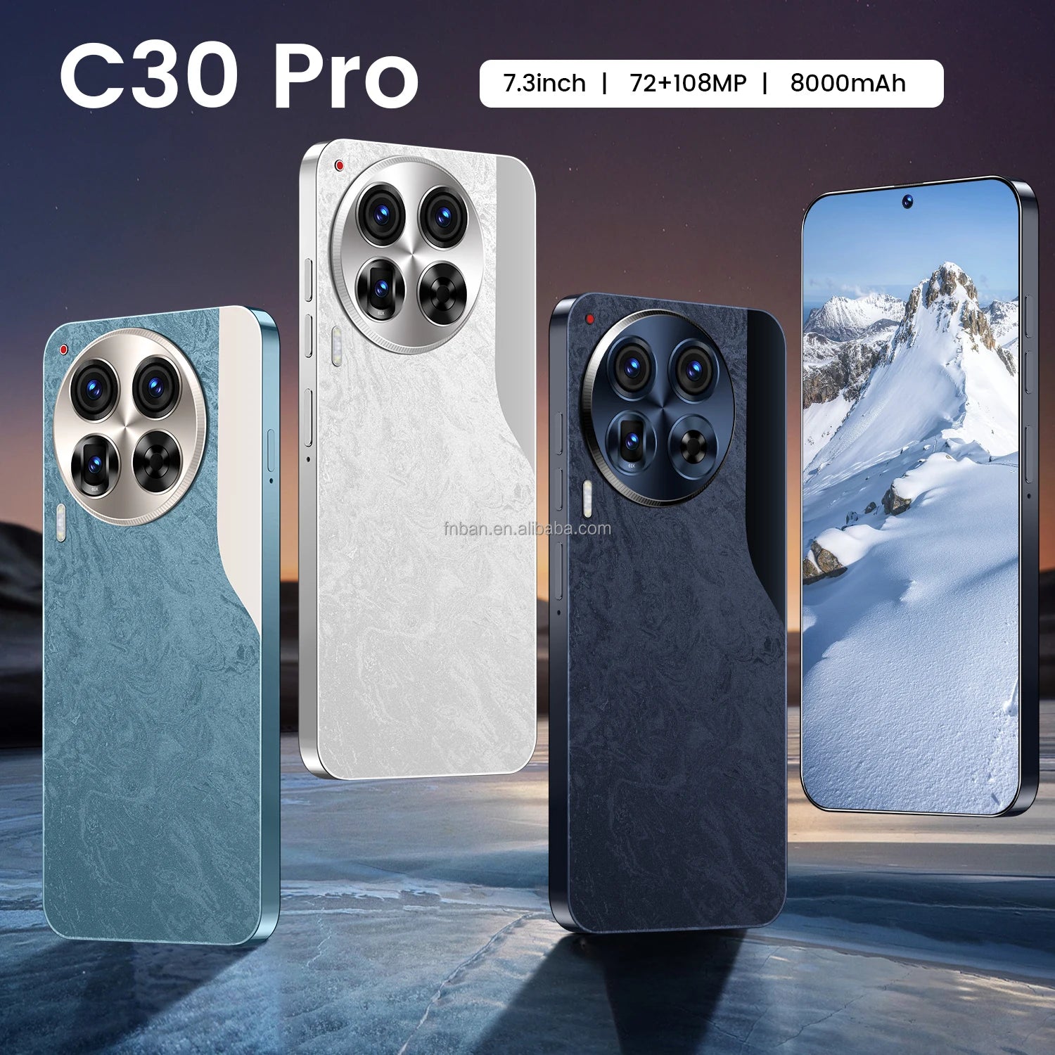 Brand New C30 Pro Original 7.3Inch Android 13 Phone 16GB + 1TB 72MP + 108MP Camon 30 Pro Mobile Phones
