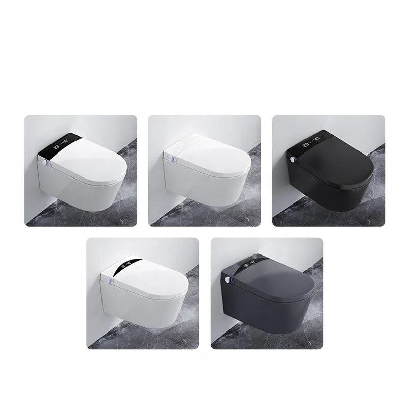 Wall Mounted Automatic Luxury Shower Toilet Wall hang Smart Toilet Bathroom Slim Electronic Toilet
