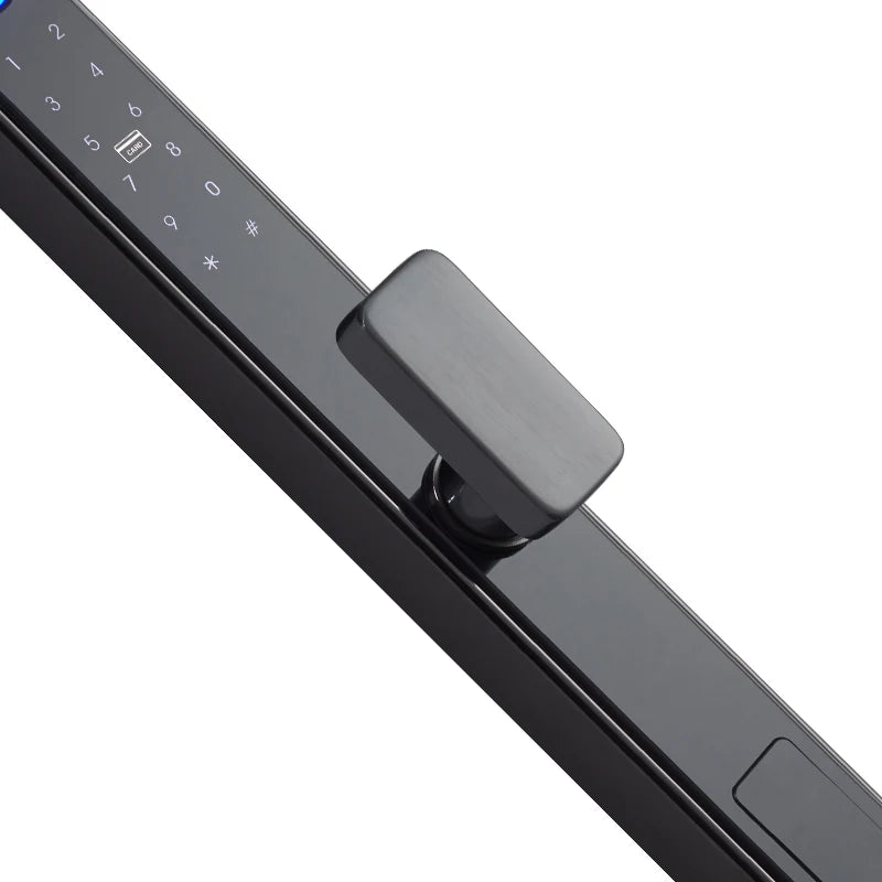 Stainless Steel European Standard Smart Lock Outdoor Waterproof Fingerprint Lock Narrow Frame Door Aluminium Alloy Door Lock