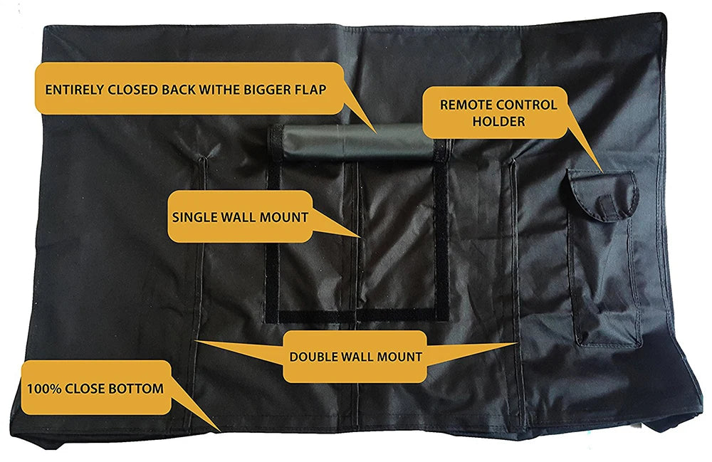 Weatherproof Dust-proof Outdoor TV Cover Beige 32" 36" 40" 46" 50" 55" 60" 65" Protect TV Screen Garden Patio Outdoor TV Cover
