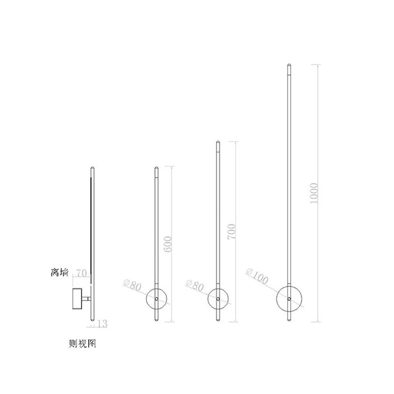 Modern Simple Line Wall Lamps Nordic Living Room Luxury Wall Decor Led Wall Light Creative Aisle Rotating Lam Wall Sconce Lights