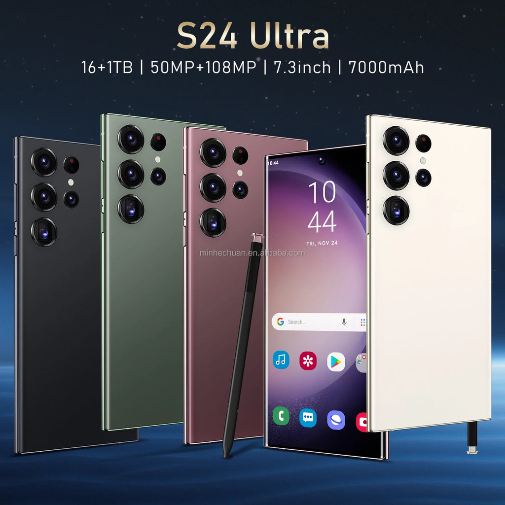 2024 Market Factory Price S24 Ultra+ Unlocked Smartphone Dual SIM Card Mobile Phone 5G S24 Ultra 16GB+1TB Cell Phones