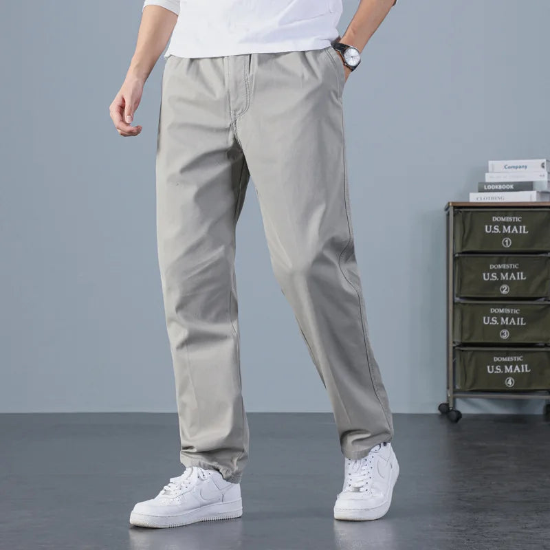 Summer High Quality Casual Thin Slim Chino Pants Mens Wholesale Men Business Trousers