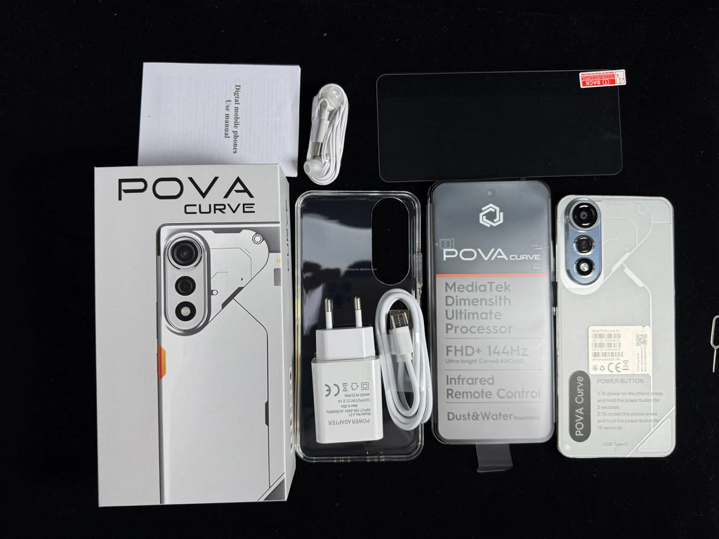 Hot Selling Popular 7.3inch Pova 7 16GB+1TB Smart Phone Mobile Phones 6800mAh Low Price