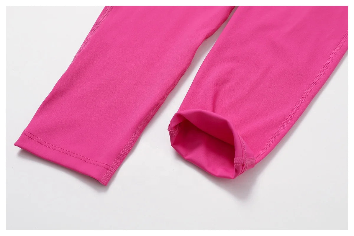Eco-friendly Recycled Tummy Tuck High Waisted Yoga Pants Nude Lift Buttocks Fitness Pants Running Tight Sweatpants 8359