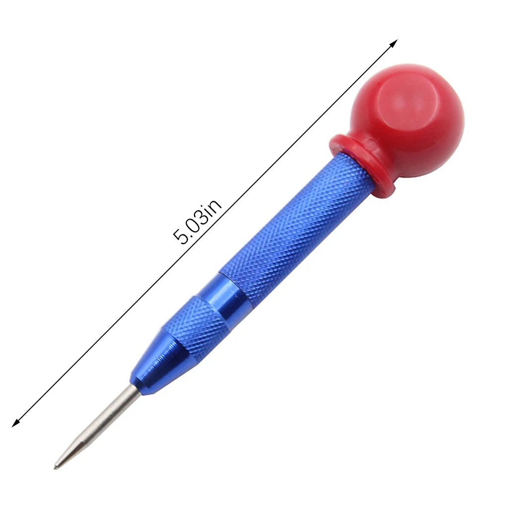 5 inch Automatic Center Punch Spring Loaded Marking Starting Holes Tool Wood Press Dent Marker Woodwork Tool Hole Drill Bits New