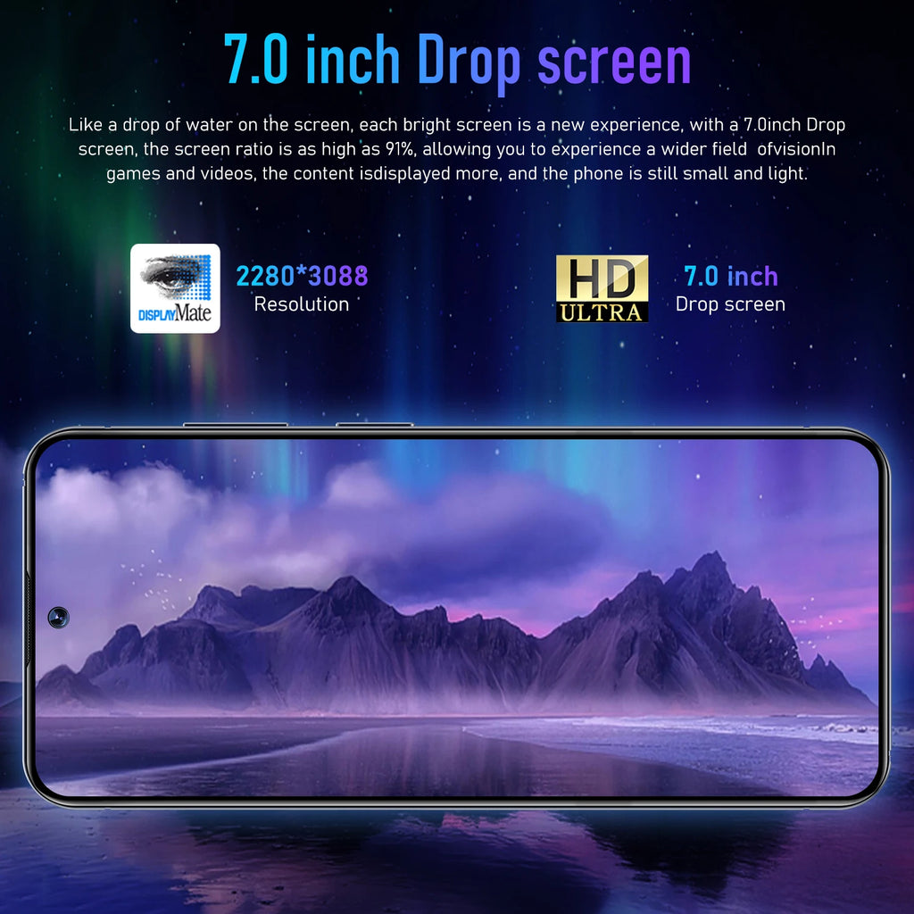 Promotion Custom S24 Ultra Unlocked Mobile Phones Big Screen 5G Smartphone 16gb + 1TB Android13 Dual SIM Card Telefone