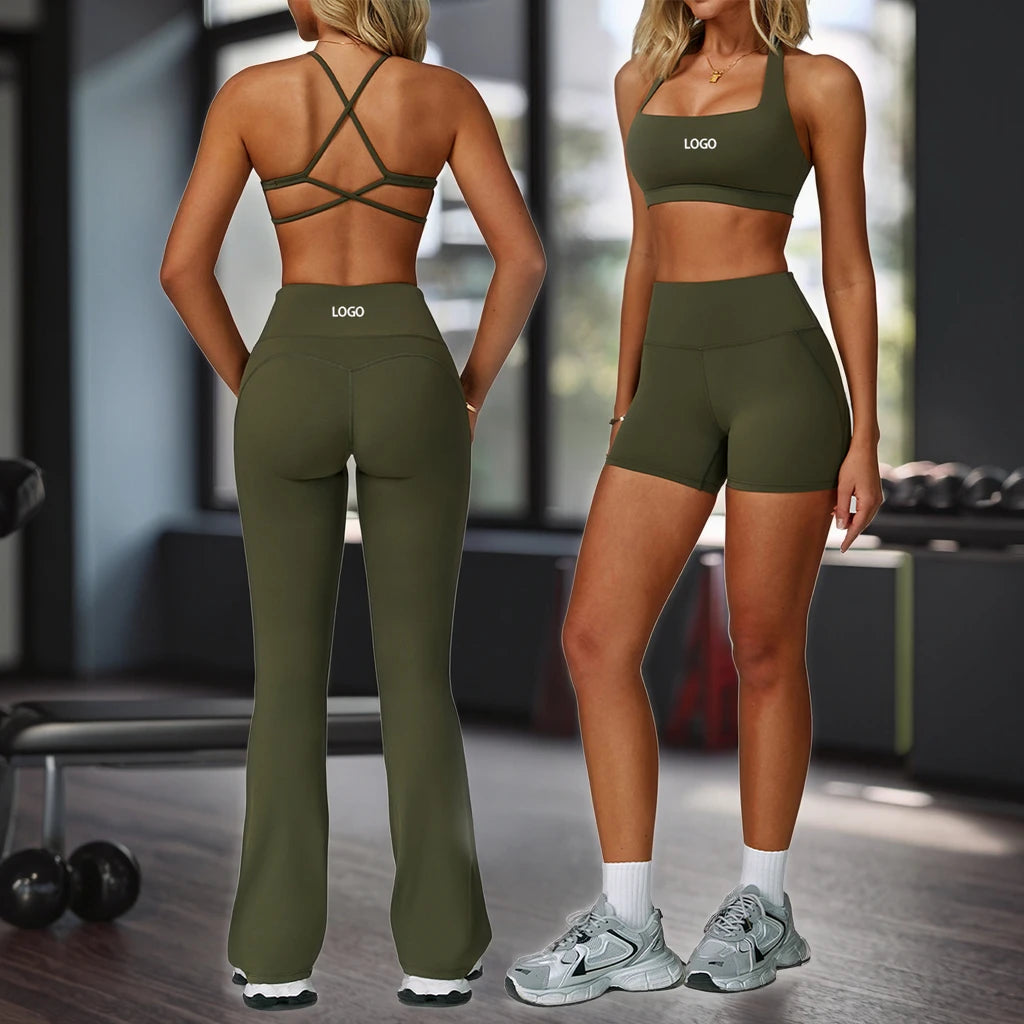 2025 New Butt Lift Sportswear Gym Athletic Yoga Sexy Plus Size Running Training Women's Workout Set
