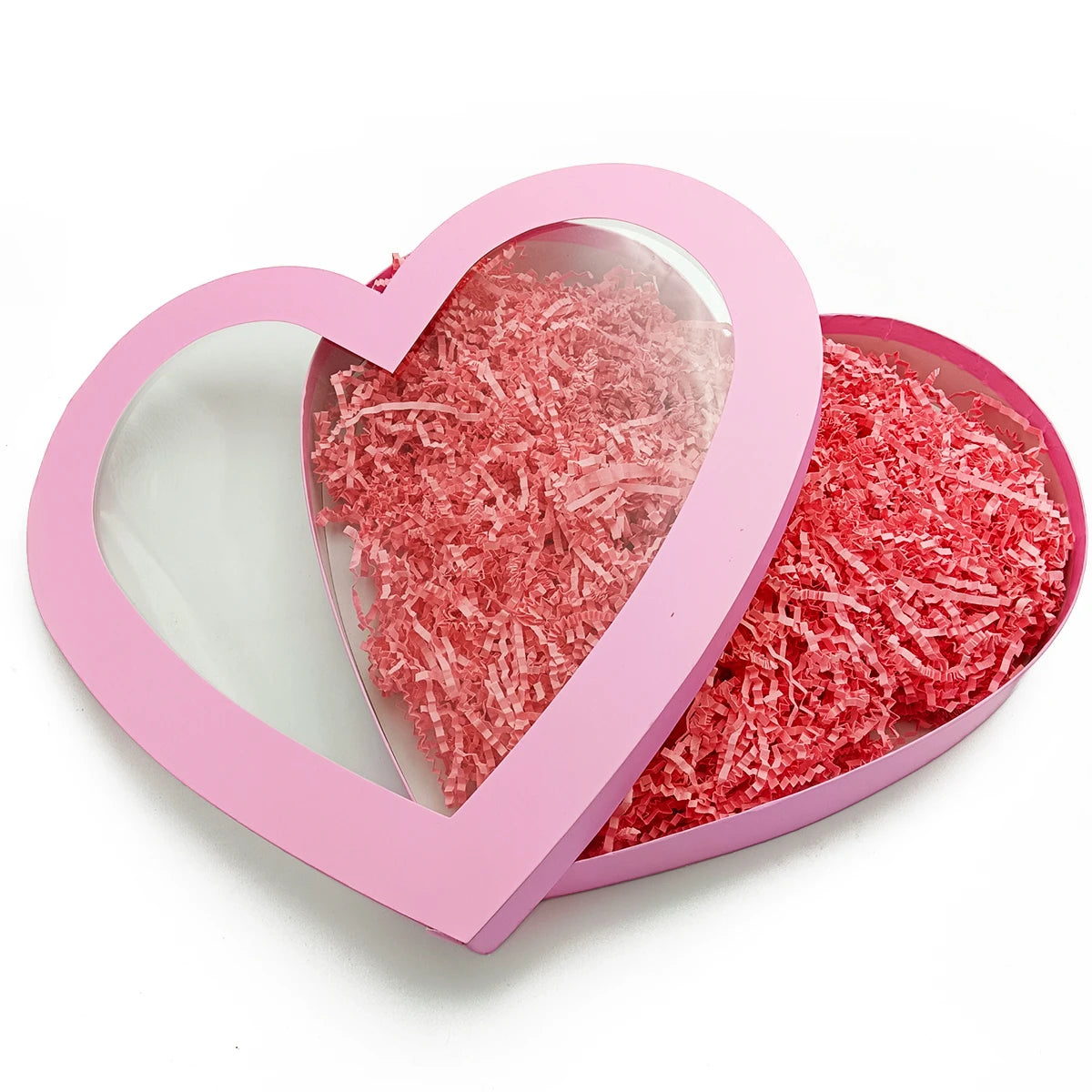 Bridal Shower Mother's Day Valentine's Day Paper Packaging Large Pink Heart Shaped Gift Box With Lid