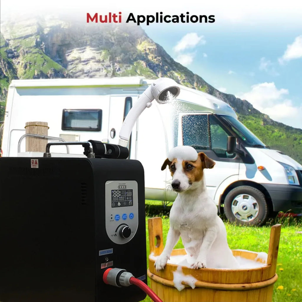 Outdoor Camping Heating Portable Shower Wholesale Portable Shower with Heating Function Tankless Heat Pump Gas Water Heater