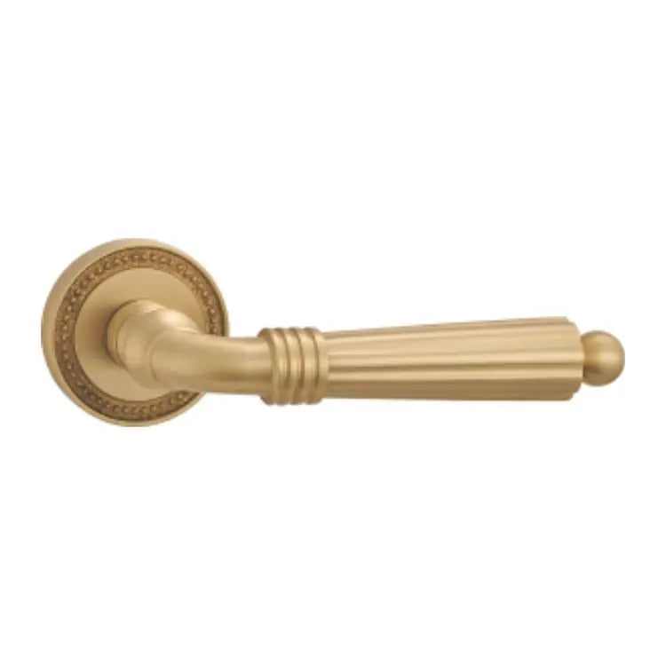 Luxury Villa Brass Handle Magnetic Mortise Door Lock Interior Bedroom Lever Door Handle With Lock