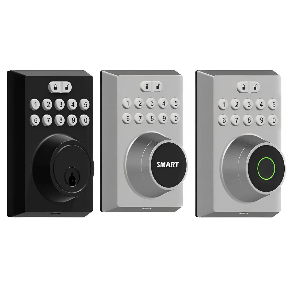 Keyless Front Entry Door Lock Electronic Password Key for Home Office Airbnb Single Latch Mortise 2023 Smart Deadbolt Locks