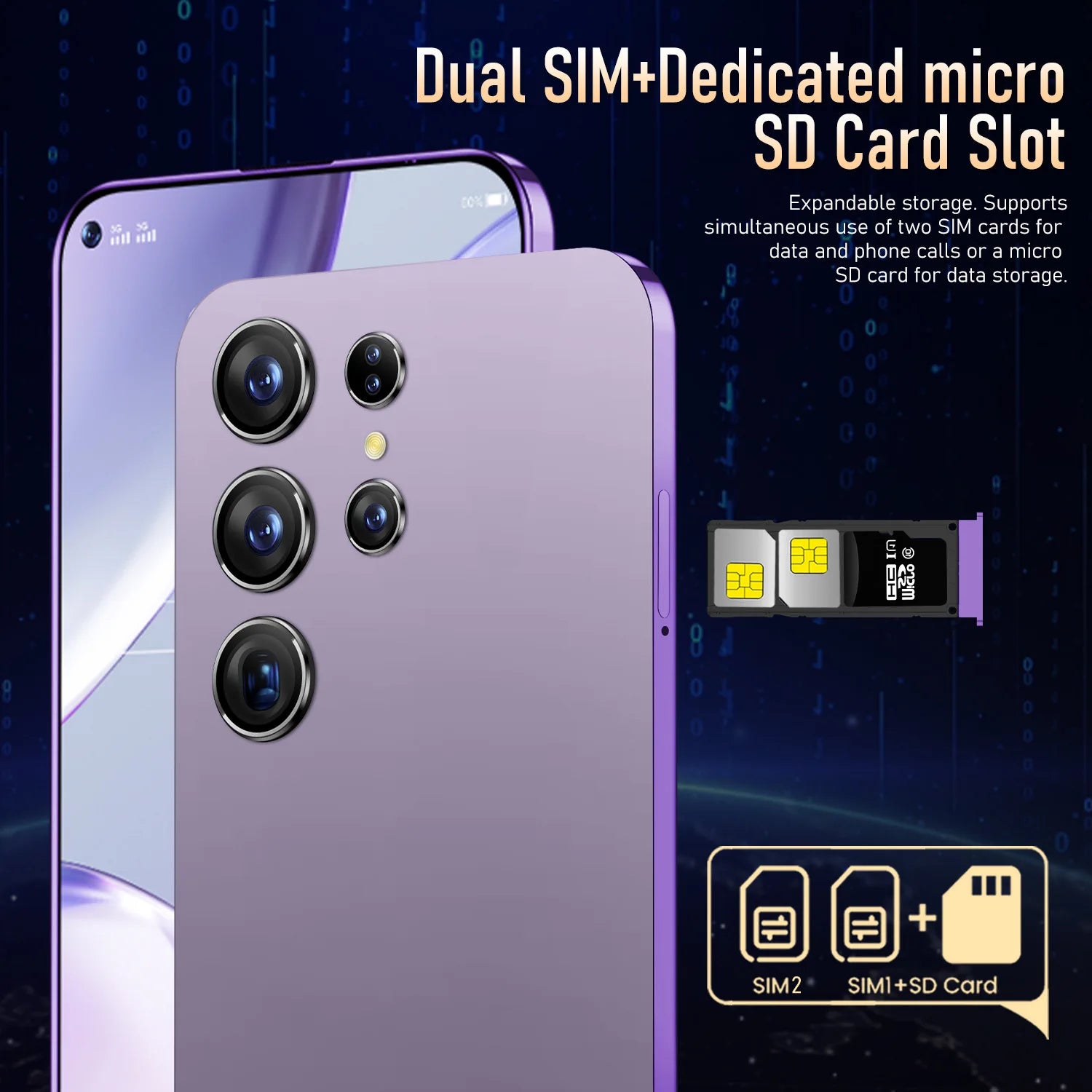 Original Phones S24 ultra Smartphones for S24 ultra 16GB+1TB 5G Dual SIM Cellphone Mobile Phone S24 ultra 5g Smartphone