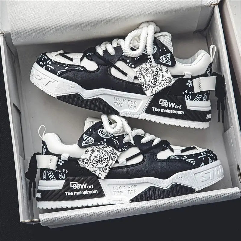 Competitive High Quality Casual Men's Skateboard Shoes Autumn Height Increasing Lace-Up Canvas Upper Lightweight Soft Sole Retro