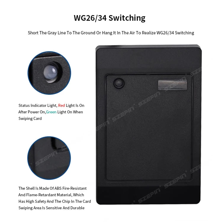 13.56MHZ Door Lock  Access Control Kit EM Card RFID Reader Nfc Access Control Card Reader
