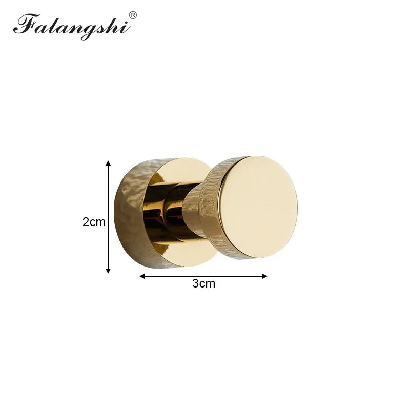 Brass Robe Hooks Clothes Hanger Household Small Decoration Rustproof Towel Hook Coat Hanger Key Rack Bathroom Accessories WB8123