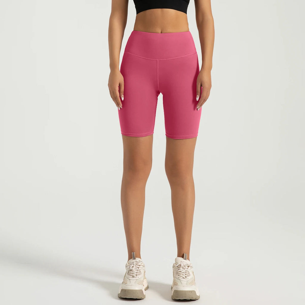 Athletic Slim-Fit Sport Women Yoga Shorts Custom Logo Breathable Lightweight Black Outdoor for Yoga Outdoor sports