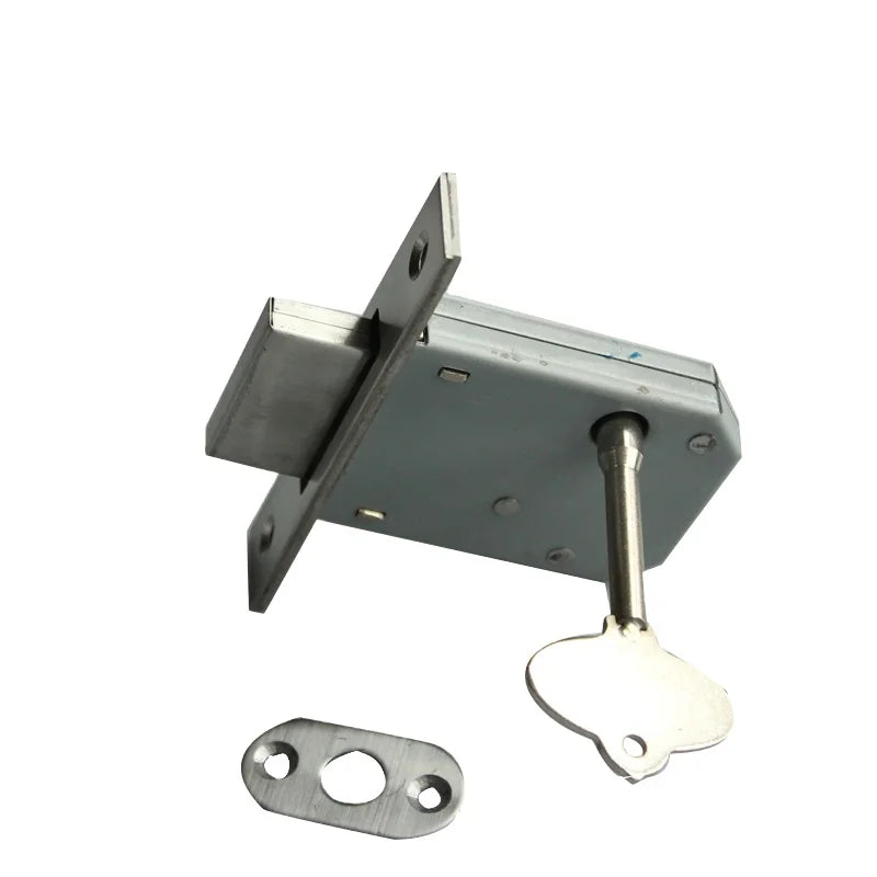 SS 304 Fire Hydrant Lock Single Tongue Square Plate Security Deadbolt Rack Bolt Door Lock