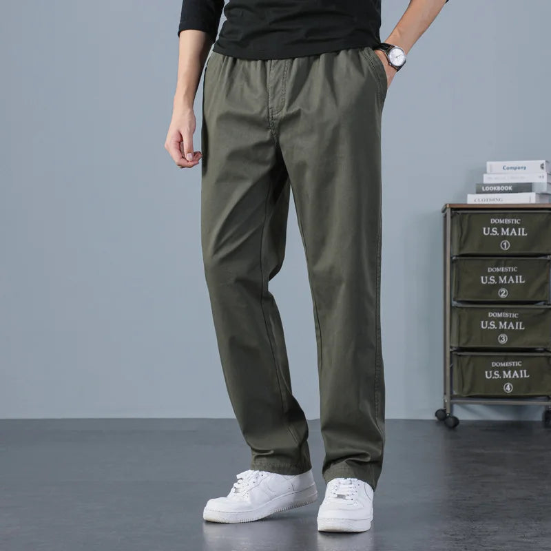 Summer High Quality Casual Thin Slim Chino Pants Mens Wholesale Men Business Trousers