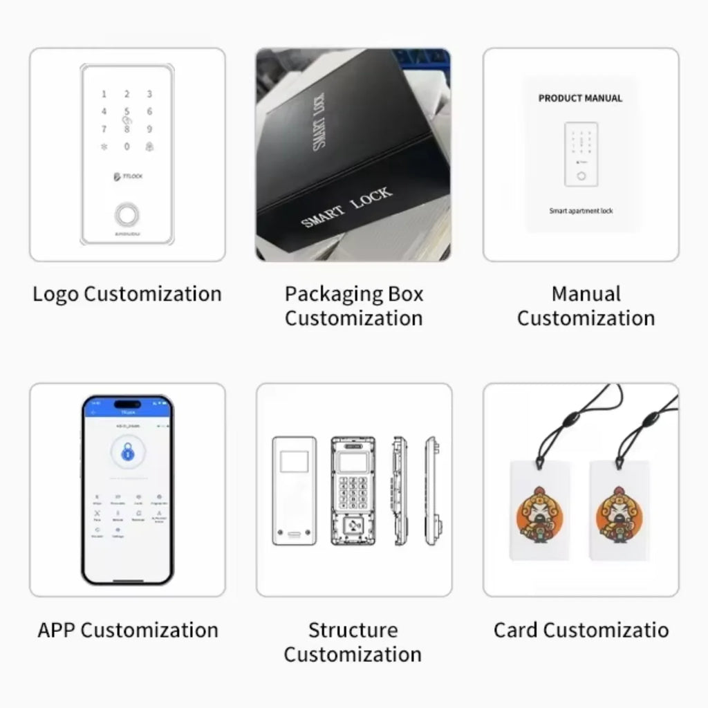 3D Face Recognition Front Door IP67 Waterproof Smart Lock Remote Keyless Fingerprint Password Unlock Cloud Wood Compatible