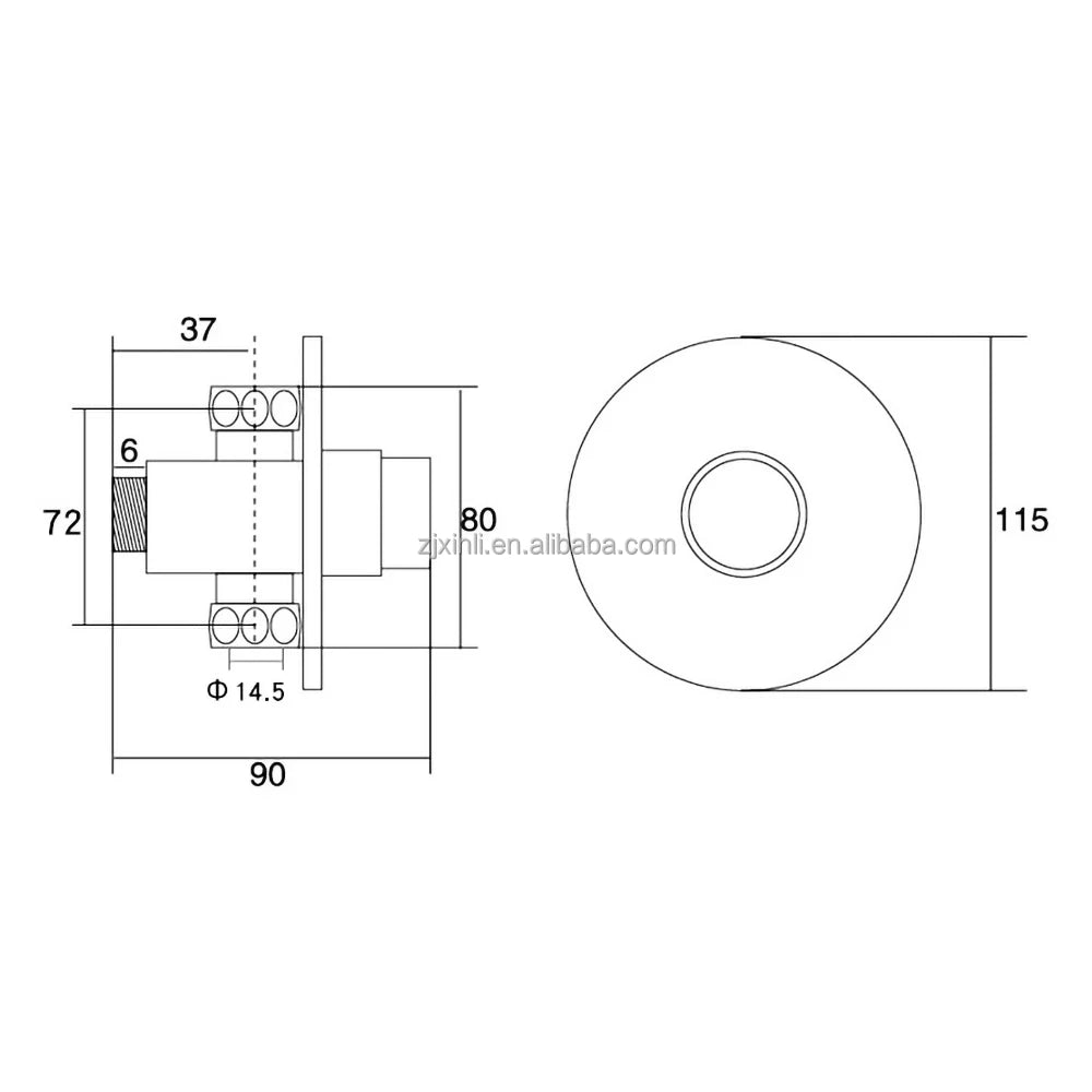 X8040W1BSCR Brass Material Chrome Color in Wall Conceal Mounted of Self Closing Time Delay Shower Tap