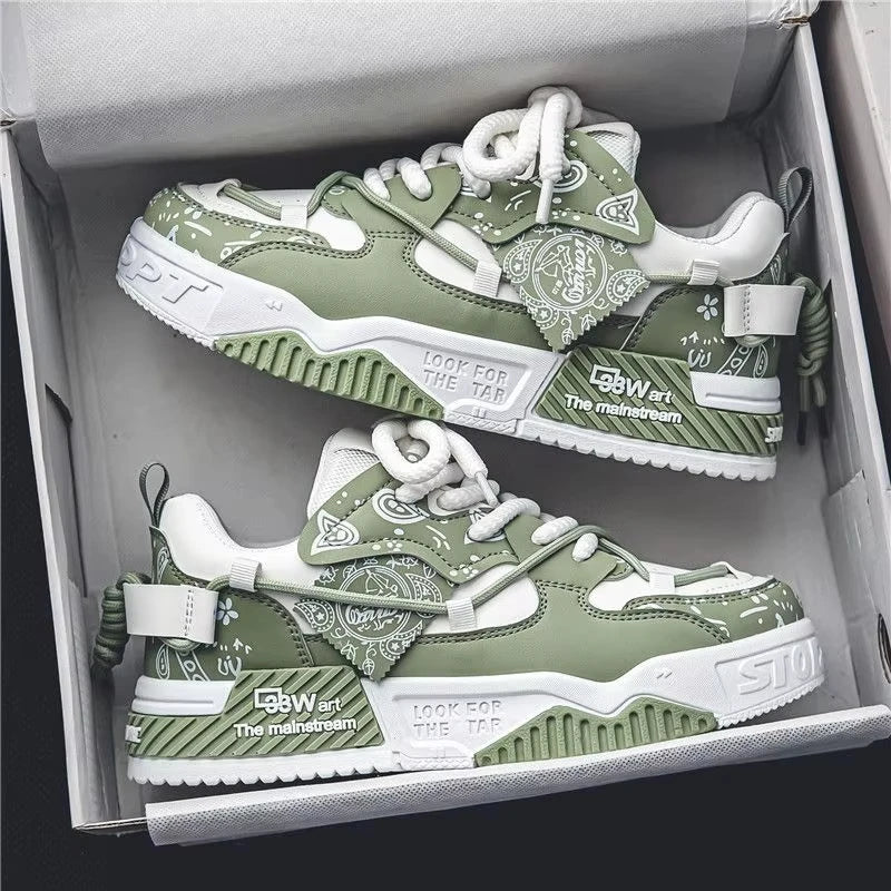 Competitive High Quality Casual Men's Skateboard Shoes Autumn Height Increasing Lace-Up Canvas Upper Lightweight Soft Sole Retro